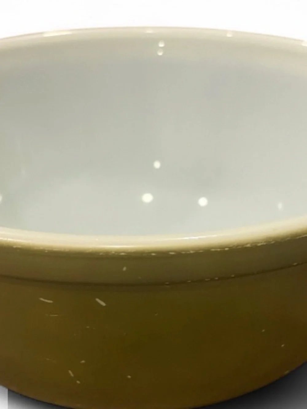 Vintage Pyrex Avocado Green 2 1/2 Qts Mixing Bowl 403 Ovenware USA Kitchenware